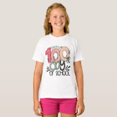 100 Days of School Celebration Kid Basic T-shirt (Voorkant volledig)