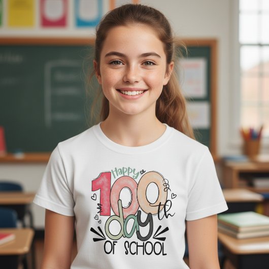 100 Days of School Celebration Kid Basic T-shirt