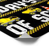 100 Days Of School Construction Truck 100th Day Bo Poster (Hoek)