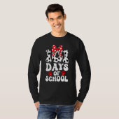 100 Days Of School Dalmatian Dog 100 Days Smarter T-shirt (Voorkant volledig)