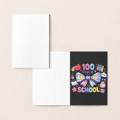 100 Days Of School  Folie Kaarten (Display)