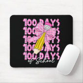 100 Days Of School Girls Coquette Bow 100th Day Of Muismat (Met muis)