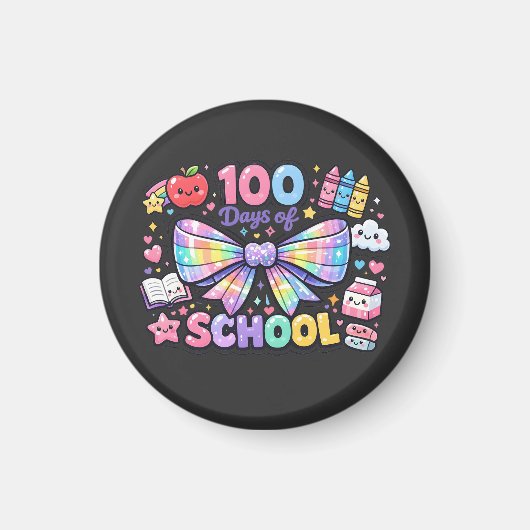100 Days Of School  Magneet (Voorkant)