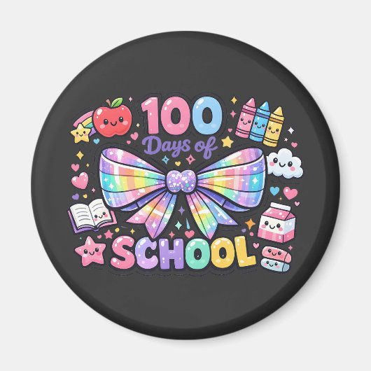 100 Days Of School  Magneet (Voorkant)