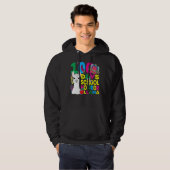 100 Days Of School No Prob-llama Llama Teacher And Hoodie (Voorkant volledig)
