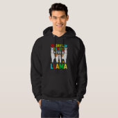 100 Days Of School No Prob-llama Llama Teacher And Hoodie (Voorkant volledig)
