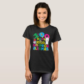 100 Days Of School No Prob-llama Llama Teacher And T-shirt (Voorkant volledig)