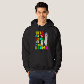 100 Days Of School No Problem Llama Girl 100th Day Hoodie (Voorkant volledig)