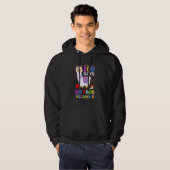 100 Days Of School No Probllama Llama Teachers Stu Hoodie (Voorkant volledig)