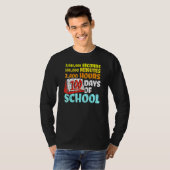 100 Days Of School Seconds Minutes Hours 100th Day T-shirt (Voorkant volledig)
