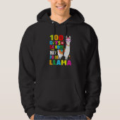 100 Days of School Shirt No Probllama Llama 100th (Voorkant)