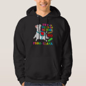 100 Days Of School Shirt No Probllama Llama 100th (Voorkant)