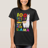 100 Days Of School Shirt No Probllama Llama 100th  (Voorkant)