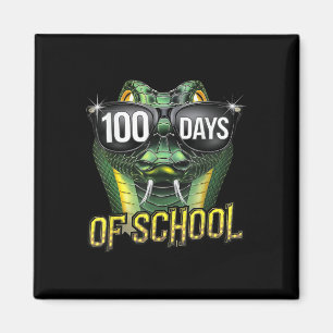 100 Days of School Snake Student Jongens Meisjes 1 Magneet