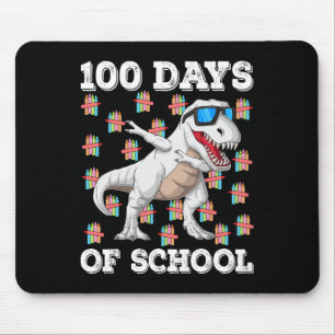 100 Days of School T-Rex Dabbing Kinder jongens 10 Muismat