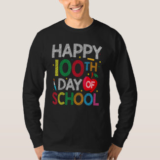 100 Days Of School Teacher and Kids Happy 100th Da T-shirt