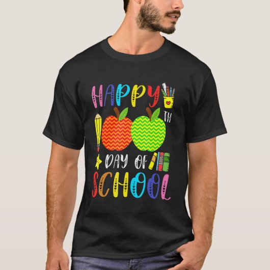 100 Days Of School Teacher And Student Shirt For M (Voorkant)