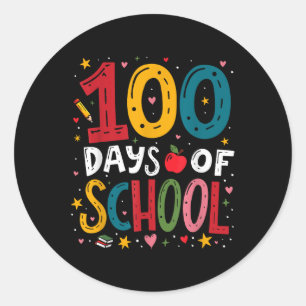 100 Days of School Teacher Kind Boys 2025 100th Ronde Sticker