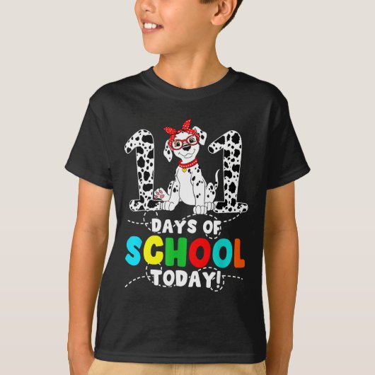 100 Days Of School Today Cute Dog Teacher Student T-shirt (Voorkant)
