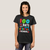 100 Days Of Virtual School Funny 100th Day Of Scho T-shirt (Voorkant volledig)