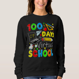 100 Days Of Virtual School Funny 100th Day Of Scho Trui