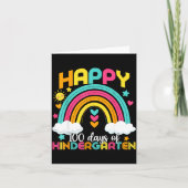 100 Days Smarter 100th Day Of Kindergarten Teacher Kaart (Voorkant)