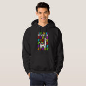 100 Days Smarter 100th Day Of School Cute Llama Ki Hoodie (Voorkant volledig)