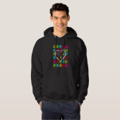 100 Days Smarter Counting Tally Marks 100Th Day Of Hoodie (Voorkant volledig)