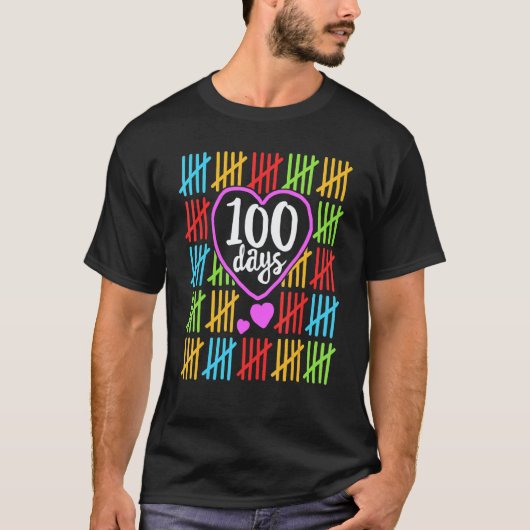 100 Days Smarter Happy 100th Day Of School Student T-shirt (Voorkant)