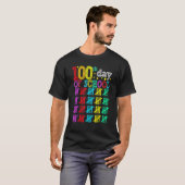 100 Days Smarter Happy 100th Day Of School Student T-shirt (Voorkant volledig)
