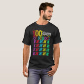 100 Days Smarter Happy 100th Day Of School Student T-shirt (Voorkant volledig)