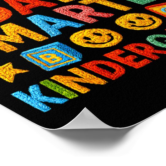 100 Days Smarter Kindergarten Milestone School Ach Poster (Hoek)