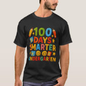 100 Days Smarter Kindergarten Milestone School Ach T-shirt (Voorkant)