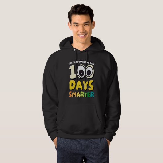 100 Days Smarter Preschool Kindergarten Elementary Hoodie (Voorkant volledig)