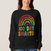 100 Days Smarter Rainbow Happy 100th Day of School Trui (Voorkant)
