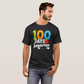 100 Days Smarter Teacher 100th Day Of School Kinde T-shirt (Voorkant volledig)