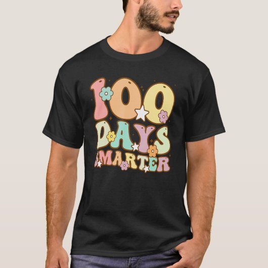 100 Days Smarter Teacher Students Happy 100th Day  T-shirt (Voorkant)
