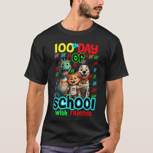 100 Days Smarter with My Best Friends Tee. T-shirt (Devant)