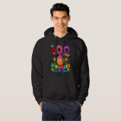 100 Days Sprinkled With Fun Cupcake 100th Day Of S Hoodie (Voorkant volledig)