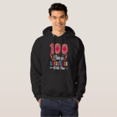 100 Days Sprinkled With Fun Cut Donuts 100 Days o Hoodie (Voorkant volledig)