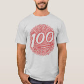 100 de hele dag t-shirt (Voorkant)