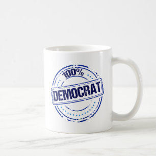 100% democratisch koffiemok