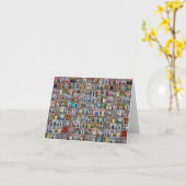 100 Deuren van Dublin Wenskaart Kaart (Gele Bloem)