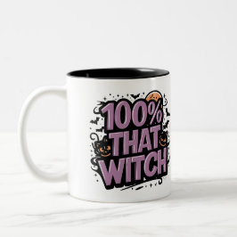 100% Die Heks Halloween Gepersonaliseerd Tweekleurige Koffiemok