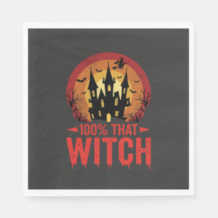 100% Die Heks Halloween Kasteel Servet