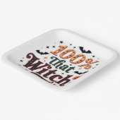 100% die heks papieren bordje (Gebogen)