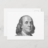 100 dollar, Benjamin Franklin Briefkaart (Voorkant / Achterkant)