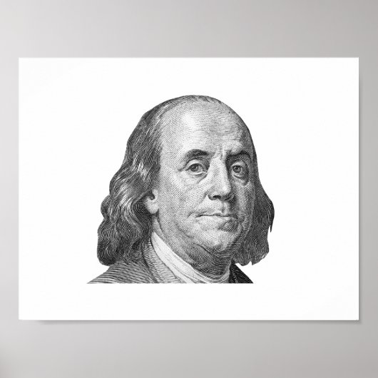 100 dollar, Benjamin Franklin Poster (Voorkant)