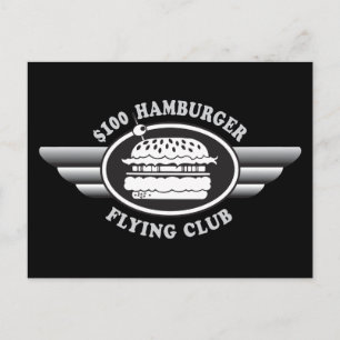 100 dollar hamburger - Flying Club Briefkaart