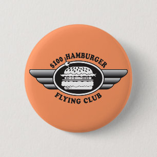 100 dollar hamburger - Flying Club Ronde Button 5,7 Cm